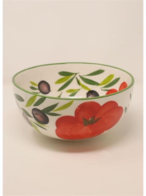 insalatiera in ceramica con pomodori L'Oasi ceramiche | BOLOINSALATAMEDIOMEDIO